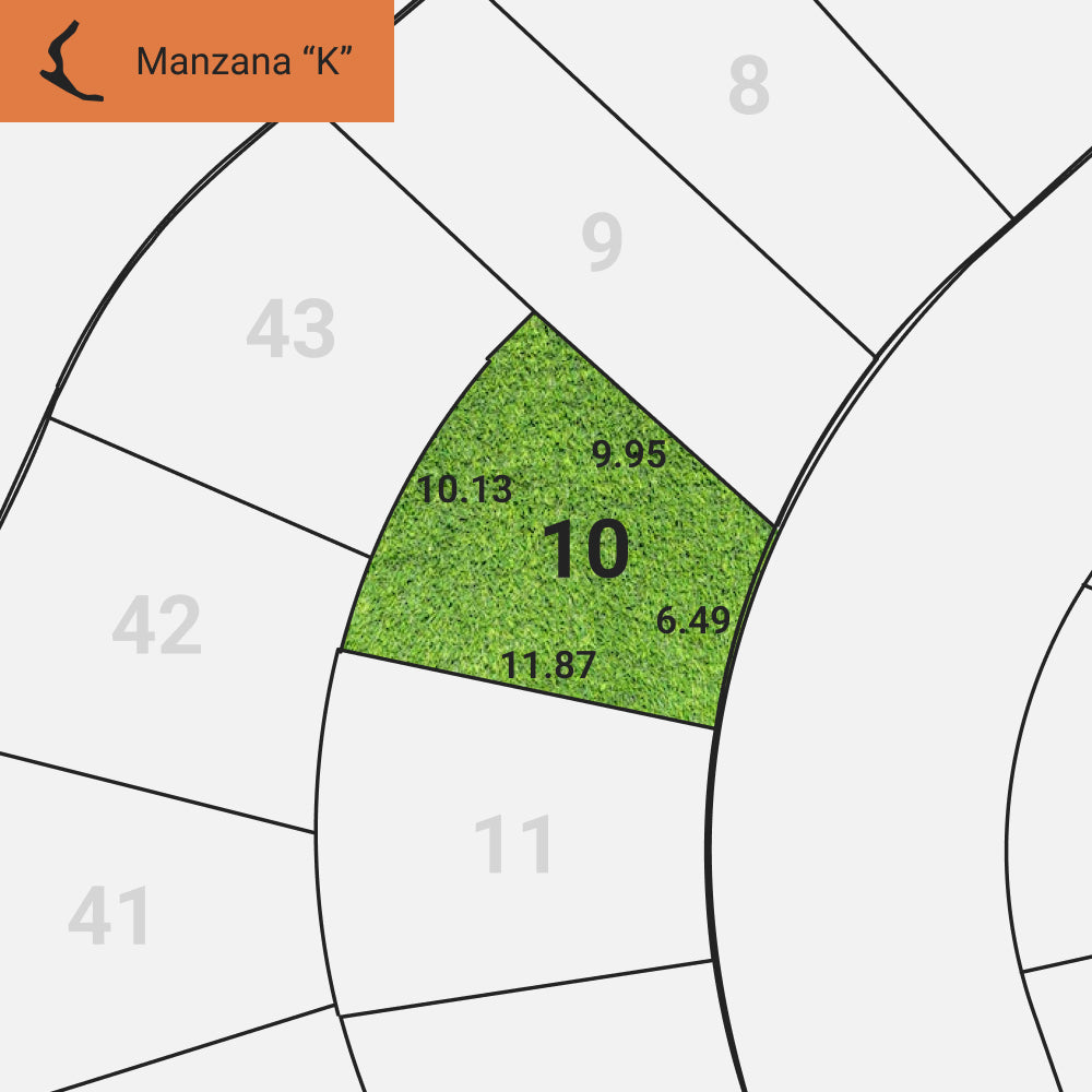 Lote 10 Mz. K de Costa Morena, separa tu lote con