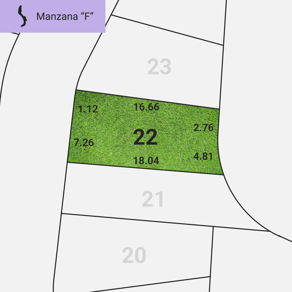 Lote 22 Mz. F de Costa Morena, separa tu lote con