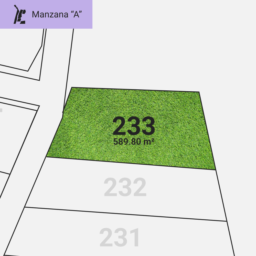 Lote 233 Mz. A de El Mirador La Planicie, separa tu lote con